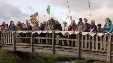 Campaigners opposed to drilling