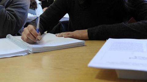 Students attend a class (archive shot)