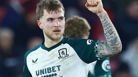 Riley McGree celebrates scoring