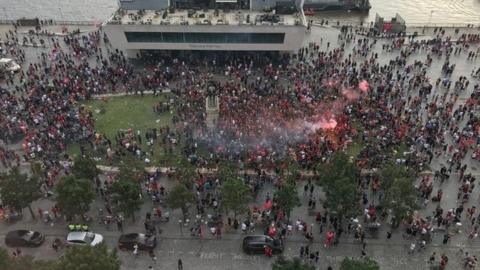 Fans in Liverpool