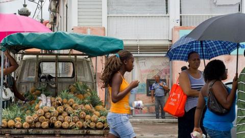 Street scene in Base-Terre, Guadeloupe