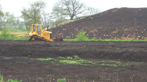Peat digging on the Somerset Levels