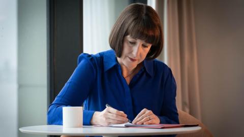 Chancellor of the Exchequer, Rachel Reeves before addressing the Labour Party Conference.