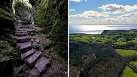 Lud's Church and Lough Neagh
