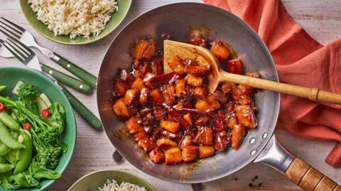 Red braised pork belly (Hong Shao Rou).