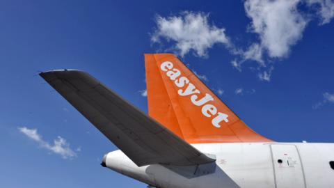 Fin of Easyjet aircraft