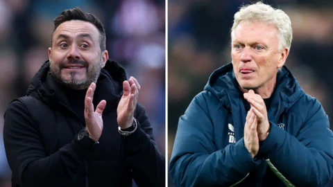 Roberto de Zerbi and David Moyes