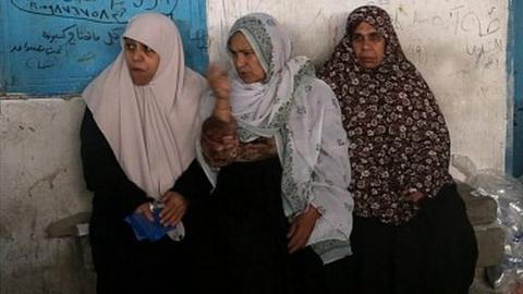 Palestinian women in Gaza