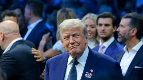  U.S. President Donald Trump attends UFC Freedom 250 on the South Lawn of the White House on June 14, 2026