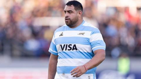 Pedor Delgado playing for the Argentina national team