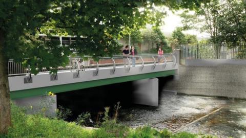 Artist impression of new bridge