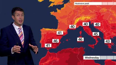BBC Weather presenter Chris Fawkes