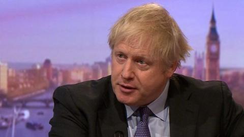 Boris Johnson on the Andrew Marr Show