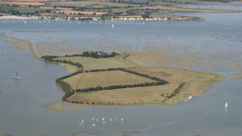Northey Island from the air