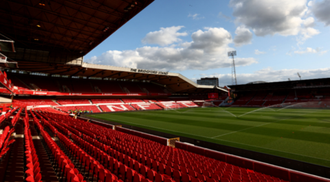 Inside an empty City Ground 