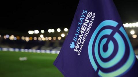 A Barclays Women's Championship corner flag