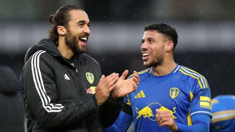 Dominic Calvert-Lewin and James Justin