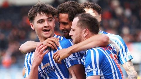 Kilmarnock players celebrating
