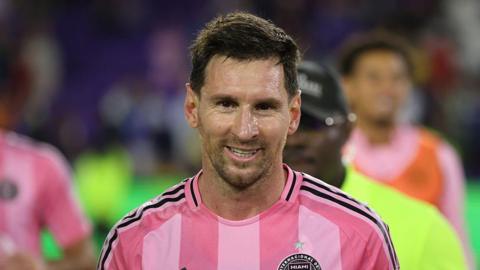 Lionel Messi during Inter Miami's 4-2 win against Orlando City