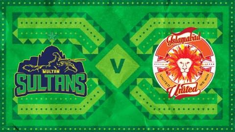 Multan Sultans v Islamabad United badge graphic