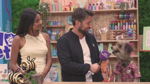 Ricky with the new Blue Peter presenters 