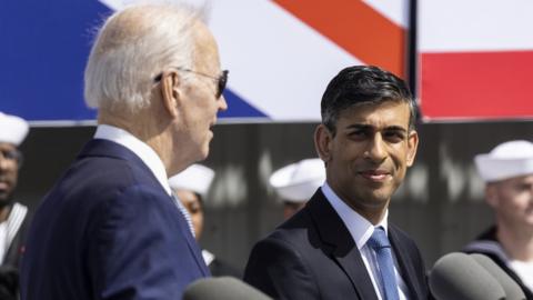 Joe Biden and Rishi Sunak