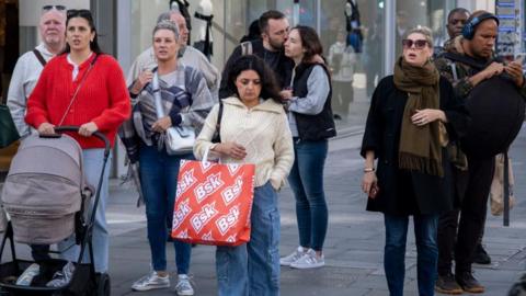 Shoppers and visitors on Oxford Street on 7th October 2024 in London, United Kingdom.