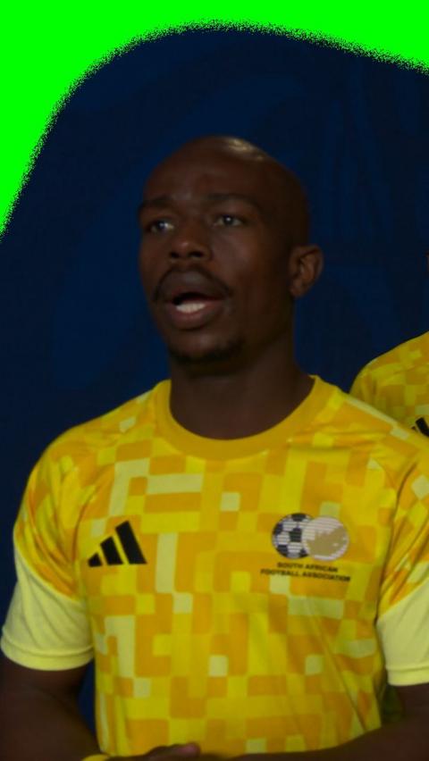 South Africa's Nkosinathi Sibisi sings in the tunnel