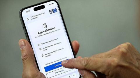 Age verification on smart phone.