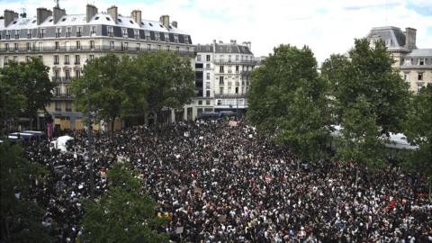 Paris protest.