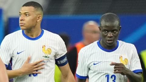 Kylian Mbappe and N'Golo Kante