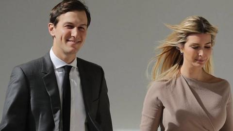 White House Senior Advisor to the President for Strategic Planning Jared Kushner and his wife and President Donald Trump's daughter Ivanka at the White House in Washington, DC, 10 February 2017