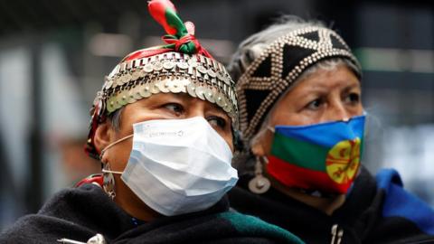 Indigenous delegates at COP26