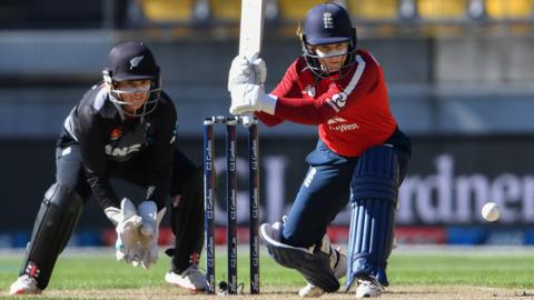 Tammy Beaumont of England against New Zealand