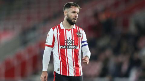 Southampton striker Adam Armstrong in action for his side