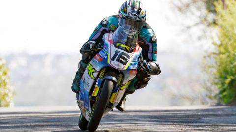Michael Dunlop on his Moto3 machine