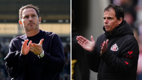 Coventry City boss Frank Lampard and Sunderland counterpart Regis Le Bris