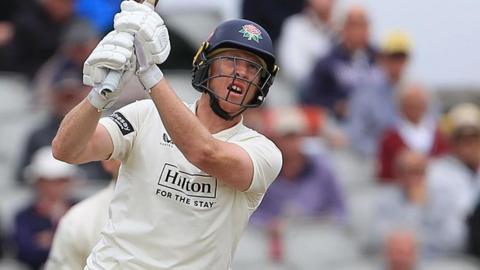 Luke Wells batting