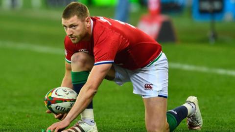 Finn Russell playing for the British and Irish Lions