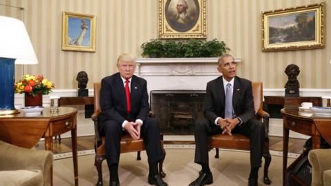 Donald Trump meets Obama