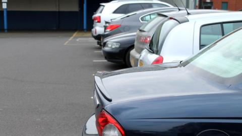 Generic images of cars in car park.