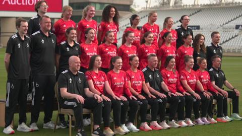 The Blaze assemble for a pre-season team photo