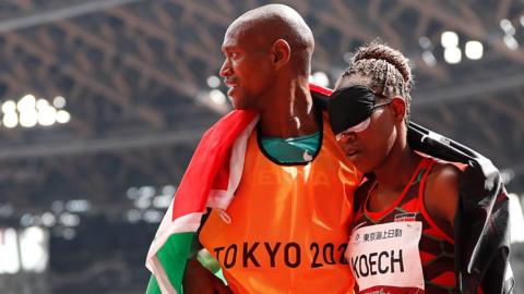 Geoffrey Rotich (left) and Nancy Koech