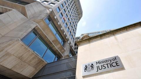 A photo of the Ministry of Justice building in Westminster, London