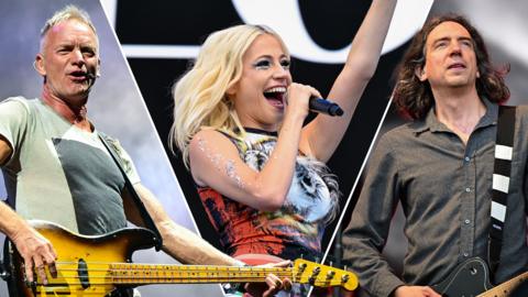 Sting, Pixie Lott, Snow Patrol