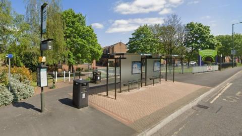 Sign for the Bridgeway Centre, The Meadows, in Nottingham