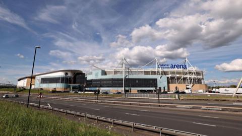 The outside of the Coventry Building Society Arena