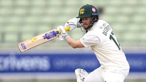 Ben Duckett hitting a shot