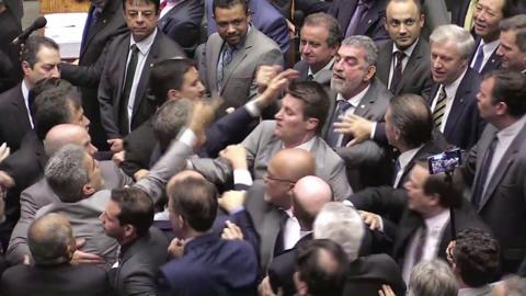 Angry exchanges in Brazil's Congress