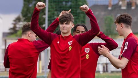 Wales Under-17s in training